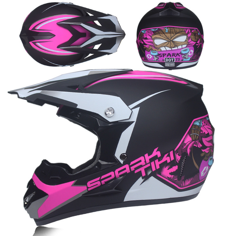 Car, motorcycle, rally off-road helmet, mountain bike, racing car, downhill full helmet, men's and women's all season summer gift three piece set