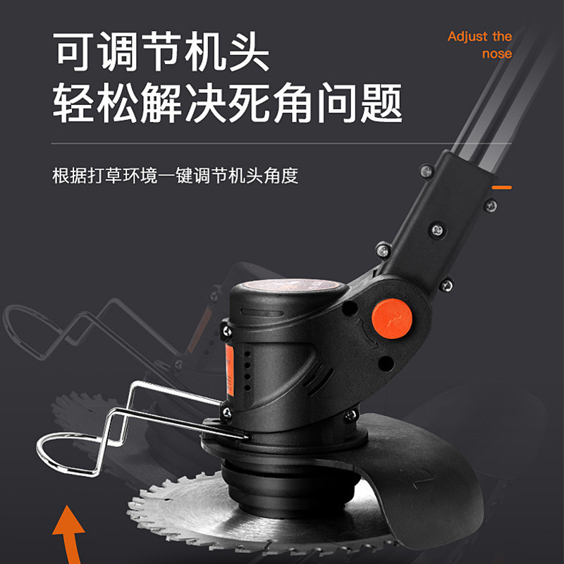 Customized lithium electric lawn mower, lightweight portable weeding machine, rechargeable household weeding machine, garden hand push lawn trimmer