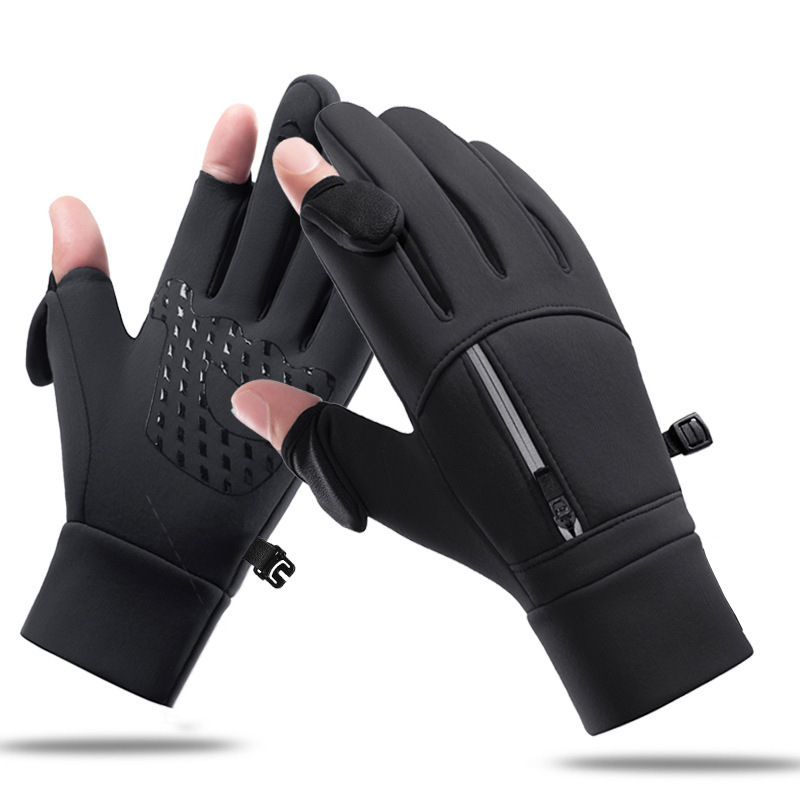 Winter Warm Gloves for Men and Women Touchscreen Skiing Outdoor Sports with Velvet Waterproof and Cold proof Bicycle Riding Gloves