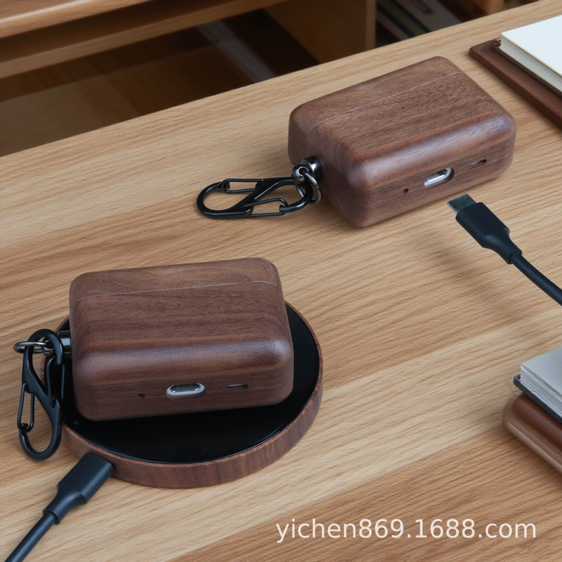 跨境APPLE新款AirPods pro3木质耳机壳适用蓝牙耳机保护壳耳机壳