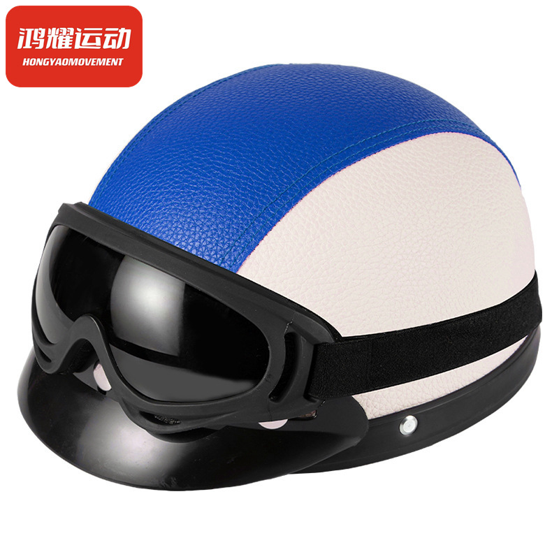 Half Helmet Summer Retro Lightweight Cycling Scoop Helmet Prince Bicycle Four Seasons Half Helmet Grey Breathable Men's and Women's Cycling Helmets