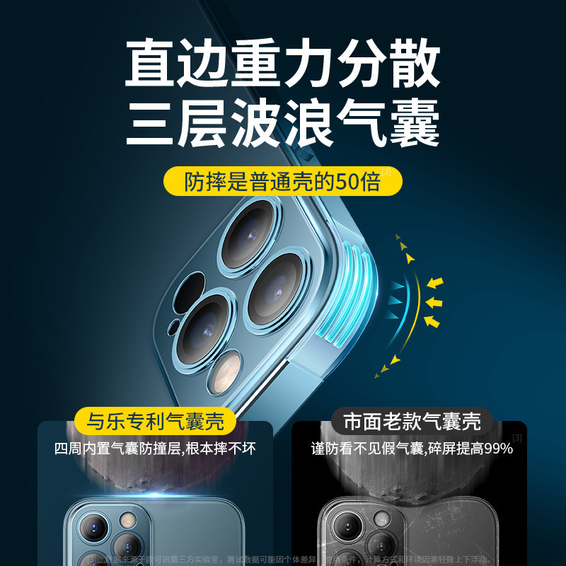 Suitable for iPhone 16 electroplating TPU transparent phone case Apple 15 with lens film 14pro anti drop 13 anti fingerprint