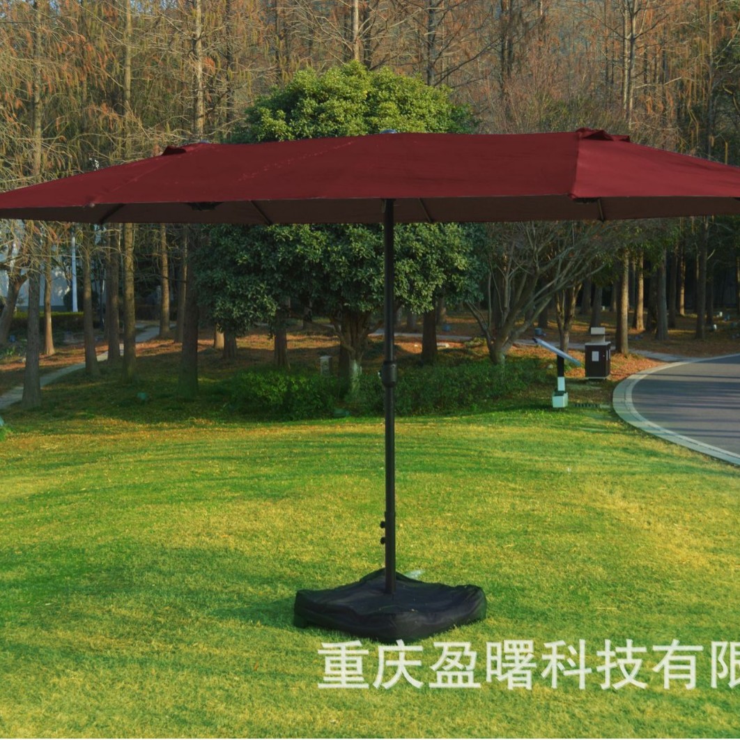 Outdoor Umbrella, Courtyard Umbrella, Sunshade Umbrella, Courtyard Roman Umbrella, Large Sun Umbrella, UV resistant Double Head Design