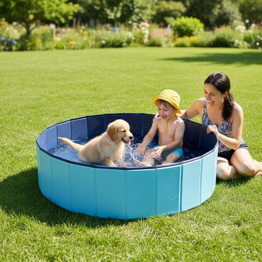 Swimming pool, children's pool, outdoor pool, pet shower basin, foldable cat litter box, pet shower basin, dog pool