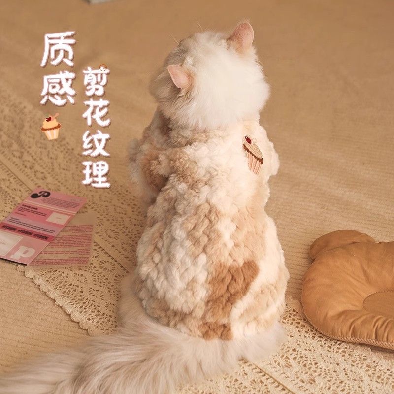 Кошачья одежда в зимней теплой котенок котенка на английском языке на английском
