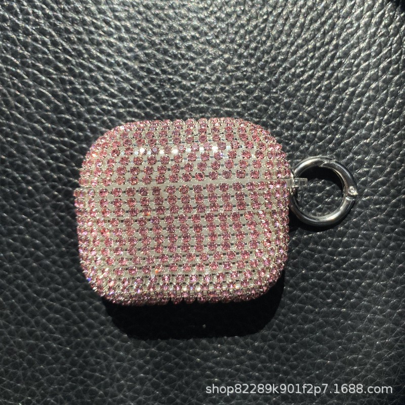 Suitable for Apple, Samsung, Huawei 4th generation diamond studded headphone case factory, PC hard case protective cover, TPU Pro 2nd generation