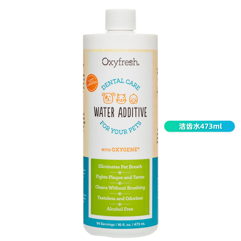 Oxyfresh oxygen -напряжение новая кошачья полоскание воды для очистки зубов.