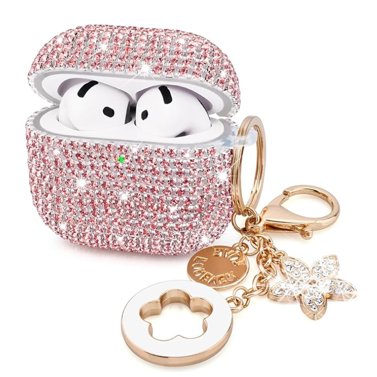 Suitable for Apple, Samsung, Huawei 4th generation diamond studded headphone case factory, PC hard case protective cover, TPU Pro 2nd generation