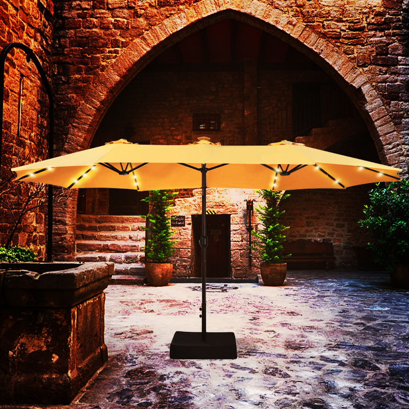 Outdoor Umbrella, Courtyard Umbrella, Sunshade Umbrella, Courtyard Roman Umbrella, Large Sun Umbrella, UV resistant Double Head Design