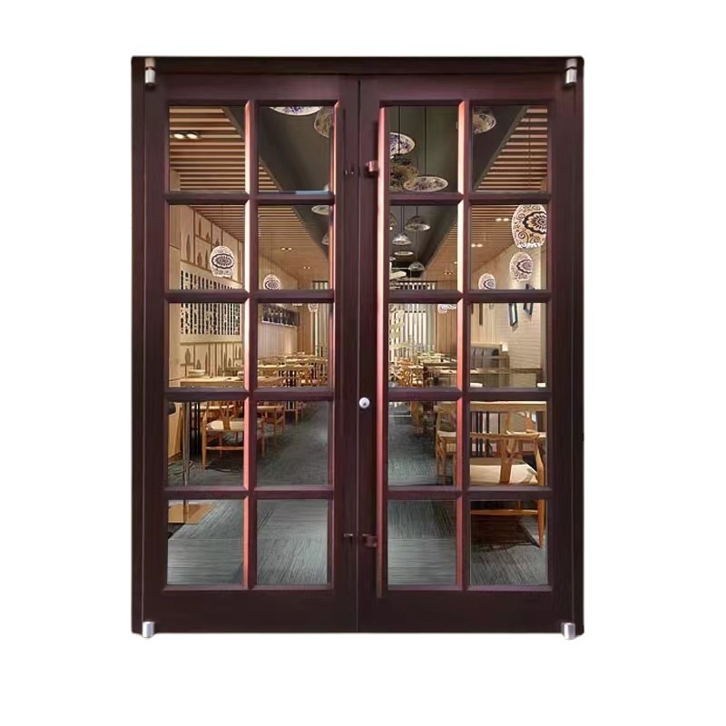 Гостиничный торговый центр алюминиевый сплав KFC Craft Door Push Slide
