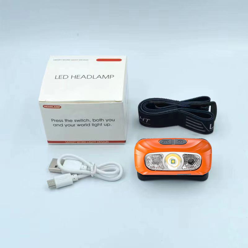 Strong headlight charging, ultra bright head mounted lighting, ultra long battery life, sensing, outdoor night fishing, household flashlight