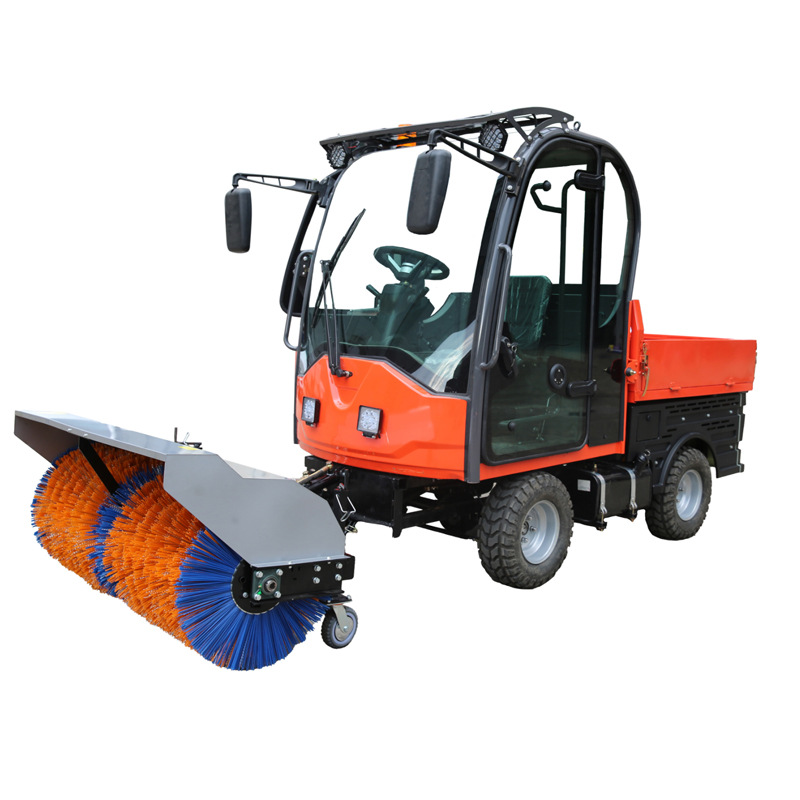Gasoline snow shovel, small snow sweeping and throwing machine, fully gear automatic transmission, hydraulic multifunctional road snow removal vehicle