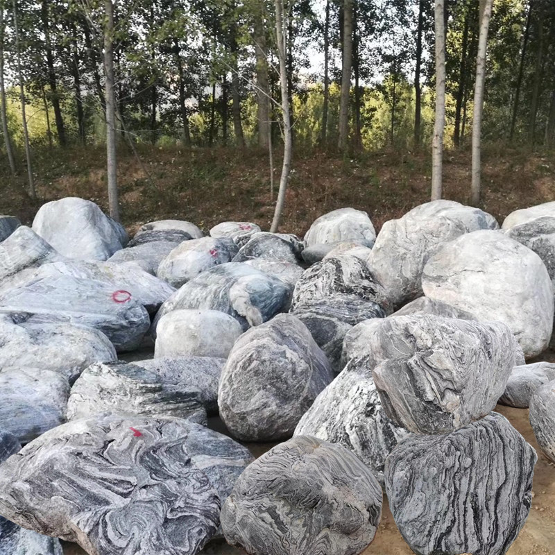 Производитель ландшафтного камня, оптовая продажа, натуральный камень, промытый водой, для газона, сада, ландшафта, камень, промытый рекой, Тайшаньский камень