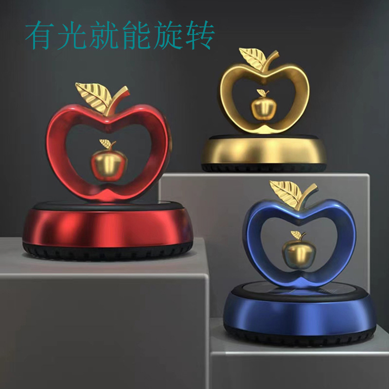 Apple, аромотерапия на солнечной энергии для авто, крутящиеся духи