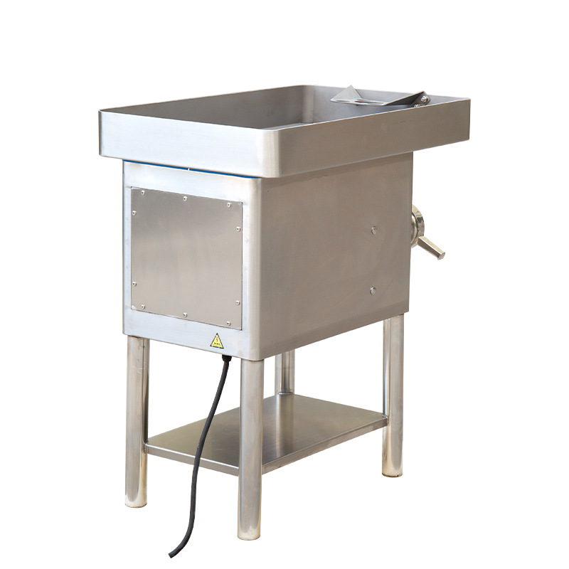 Large capacity electric meat grinder, industrial fully automatic large-scale frozen meat grinder, high-power meat filling grinder