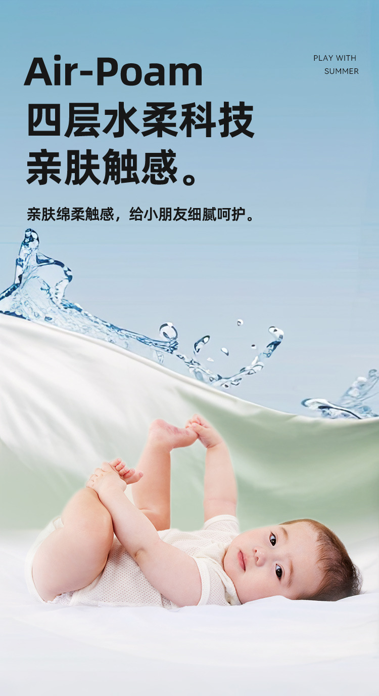 Overseas inflatable swimming pool for home, outdoor, baby, children, family, adult, thick square play pool