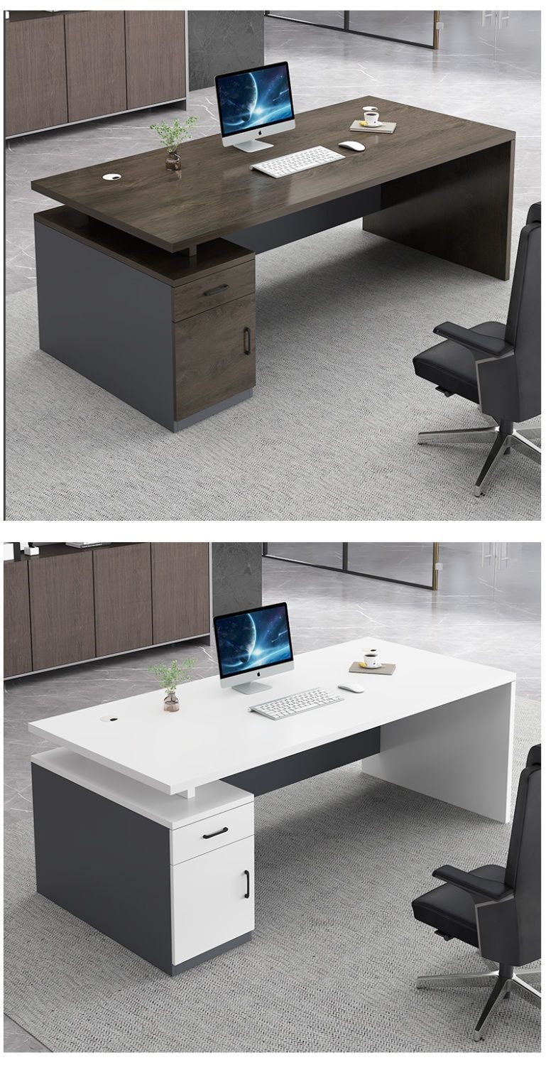 Office Desk Simple Modern Office Furniture Boss Desk and Chair Combination Manager President Single Desk Large Class Desk