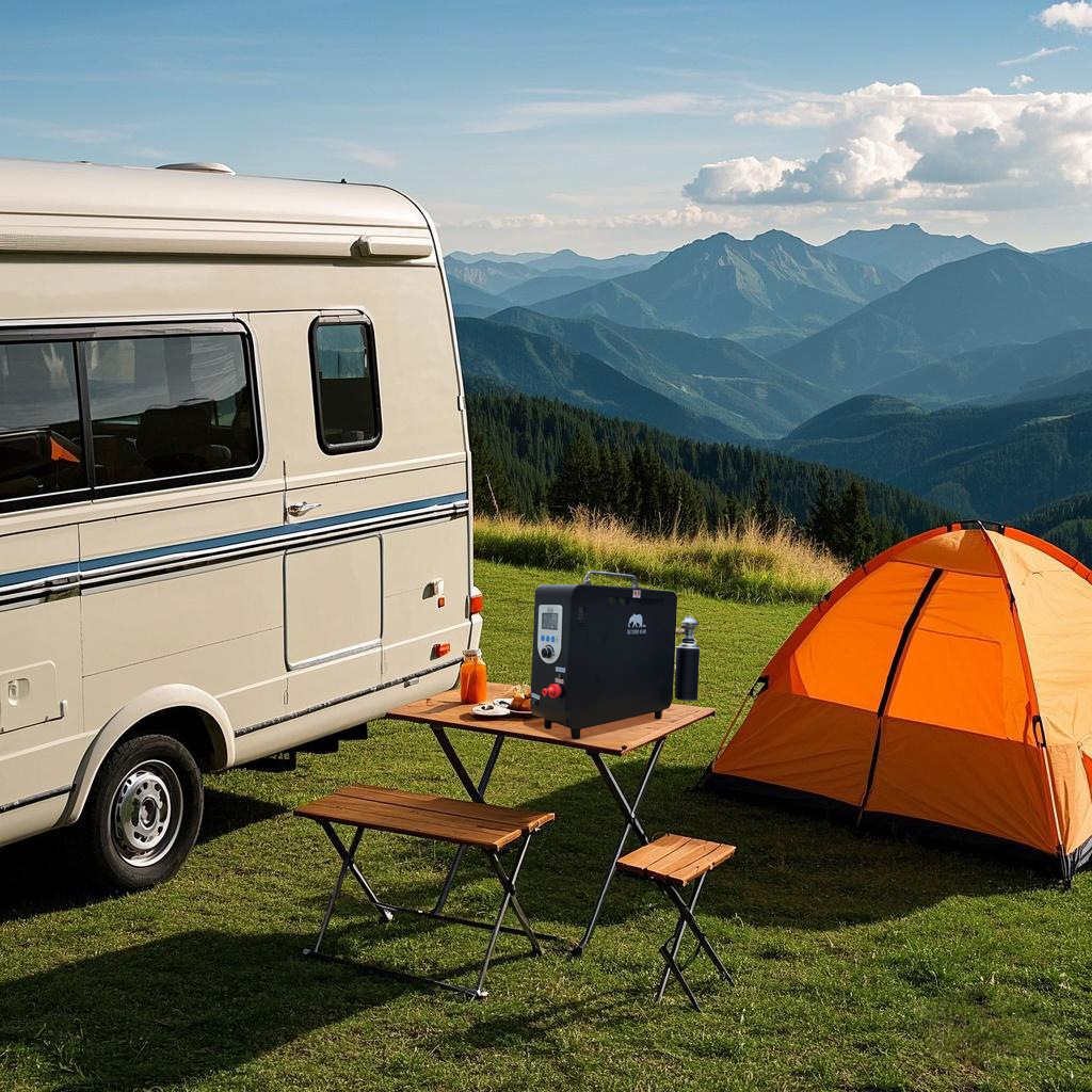 Газовый водонагреватель для кемпинга Outdoor Bear JSW2-6LA2