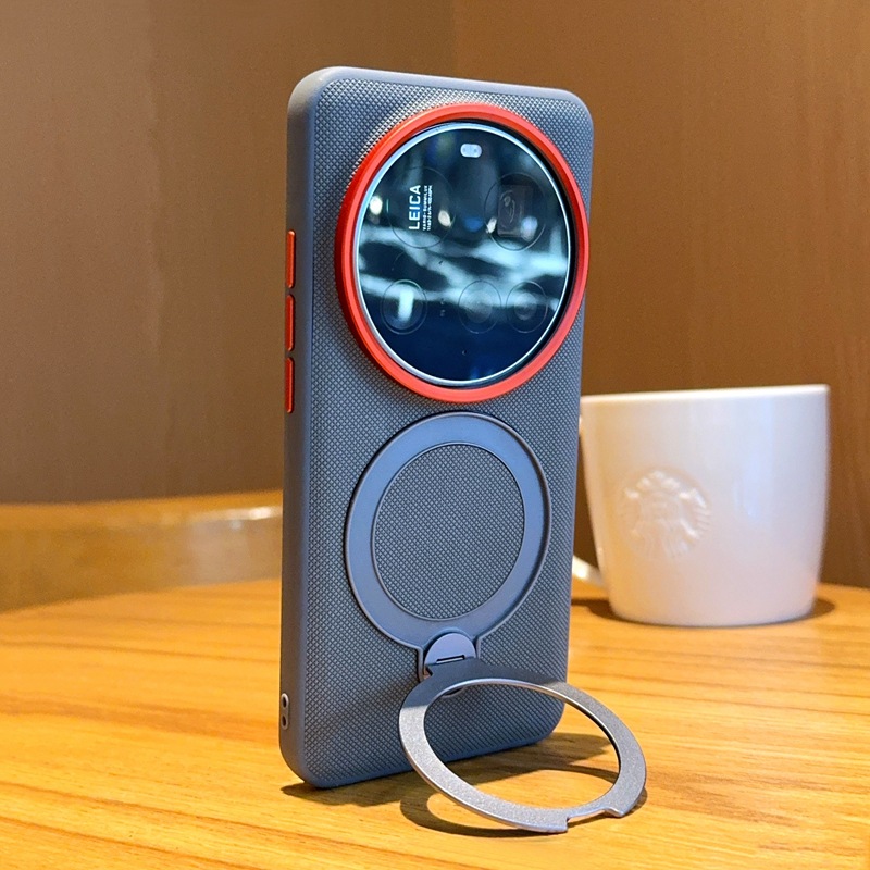 Suitable for Xiaomi 17 ultra phone case with stand 360 ° rotation Xiaomi 15 ultra magnetic case 14 ultra