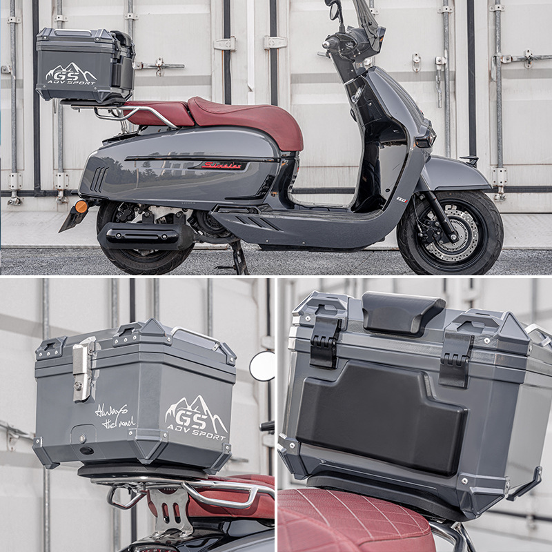 Victoria 150/300 Мотоциклевая хвостовая коробка Электромобиль Footprint Luggage Большой не -алюминиевый сплав