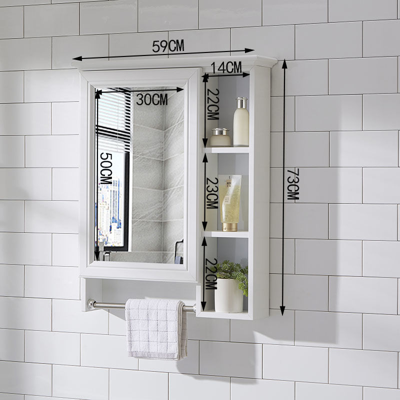 Bathroom mirror cabinet, wall mounted mirror box with storage rack, bathroom vanity mirror storage cabinet, bathroom supply