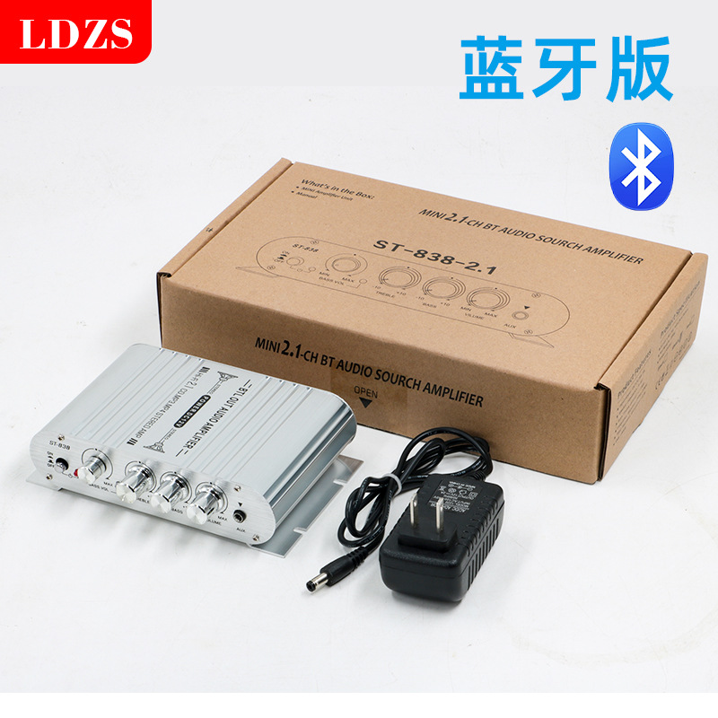 Автомобильный HiFi усилитель 2.1 с Bluetooth Hosse Car ST-838