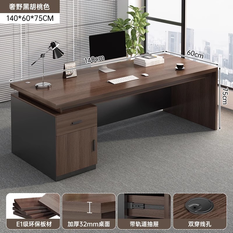 Office desk, desktop, home, simple computer, desk and chair combination, office, single person, simple writing desk, large desk, desk