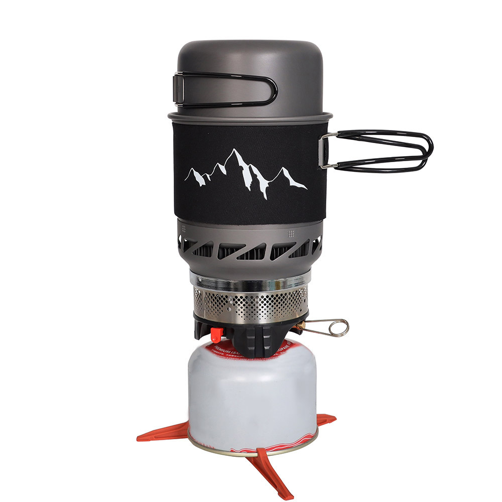 Backpacker Outdoor Windproof Stove Camping Set Pot Portable Stove Head Highland Reactor Gas Stove Supplies Stove