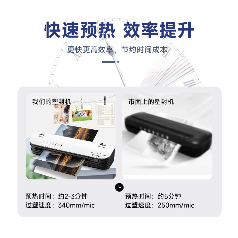 SL299 photo laminating machine document certificate laminating machine office glue machine A4 laminating machine laminating machine cross-border