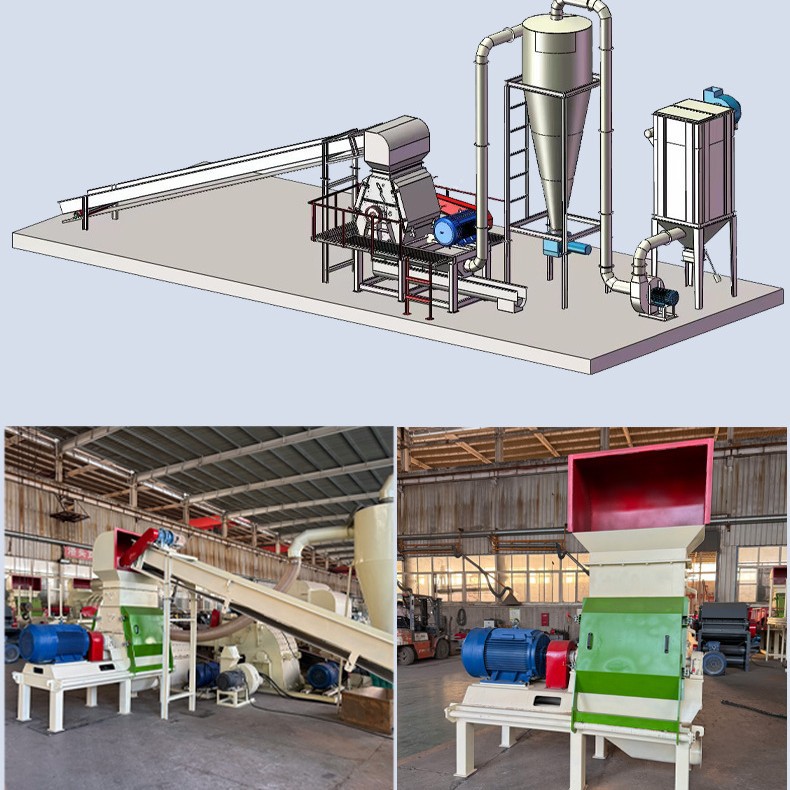 Large hammer type water droplet crusher, corn cob crusher, rice husk alfalfa grass grinder