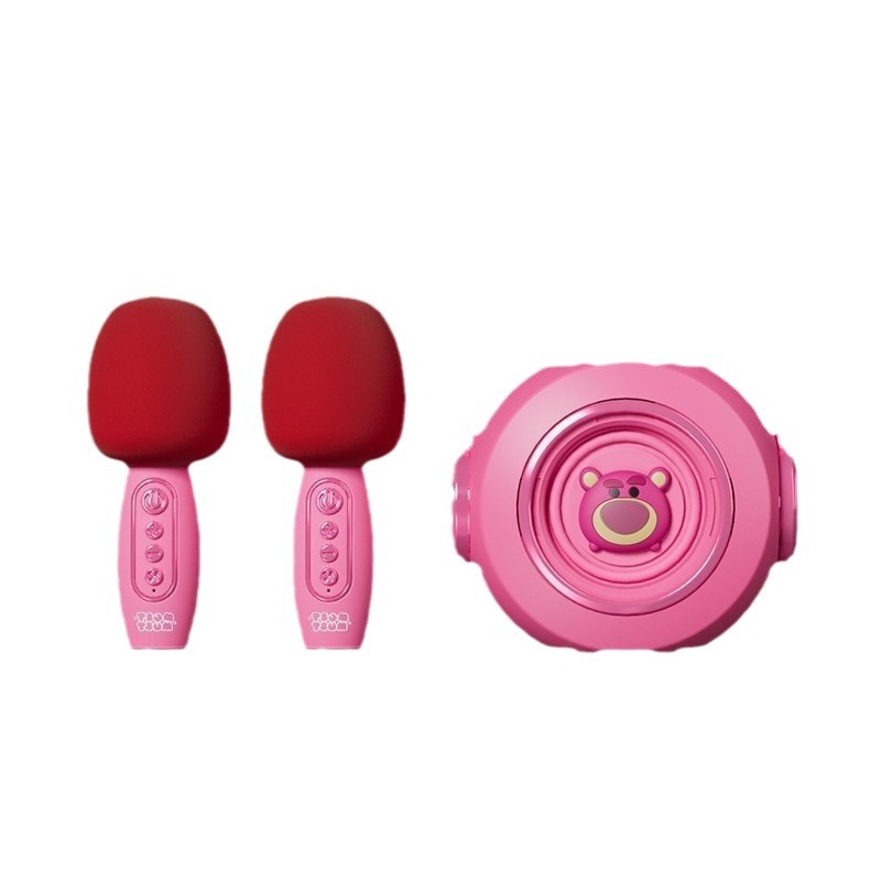 Беспроводной портативный микрофон-колонка Disney YG-30 Strawberry Bear