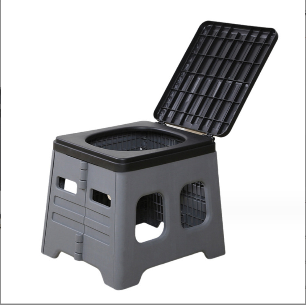 Outdoor car toilet, portable anti odor seat toilet, folding toilet, toilet curing agent, emergency camping, self driving tour