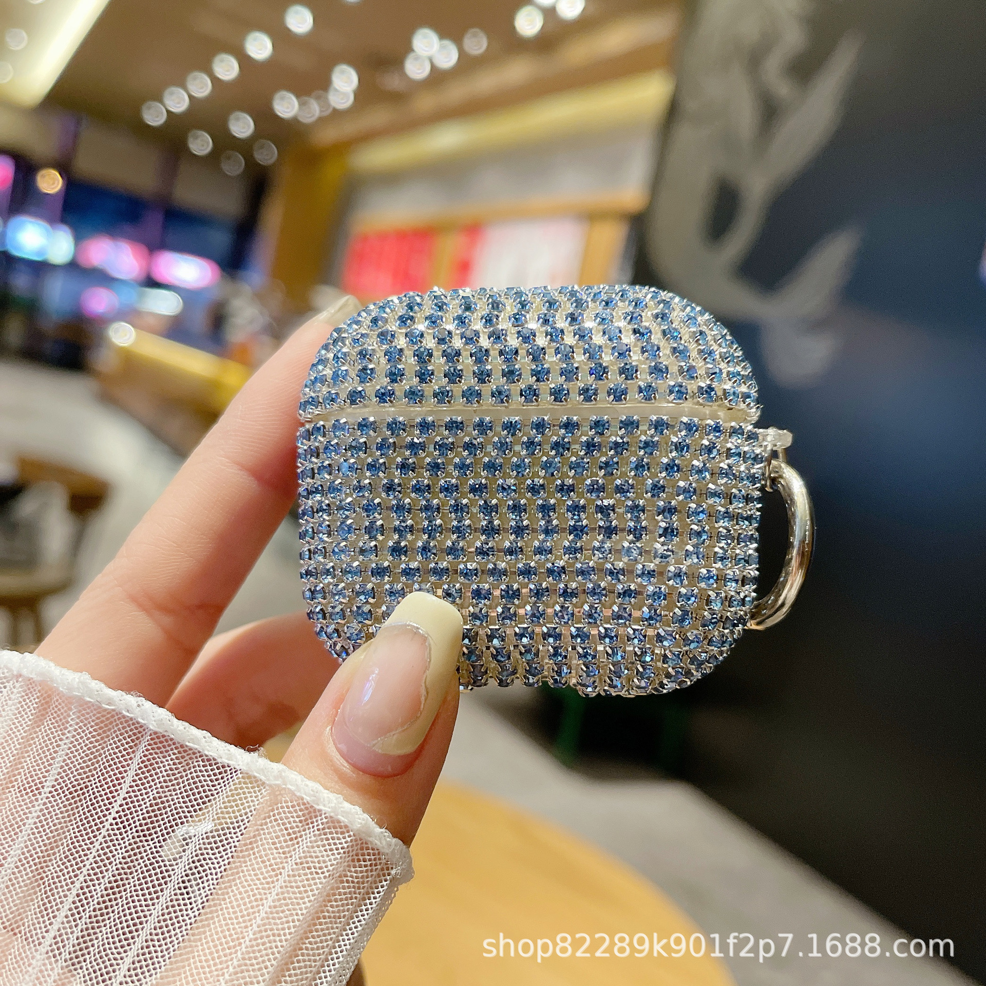 Suitable for Apple, Samsung, Huawei 4th generation diamond studded headphone case factory, PC hard case protective cover, TPU Pro 2nd generation