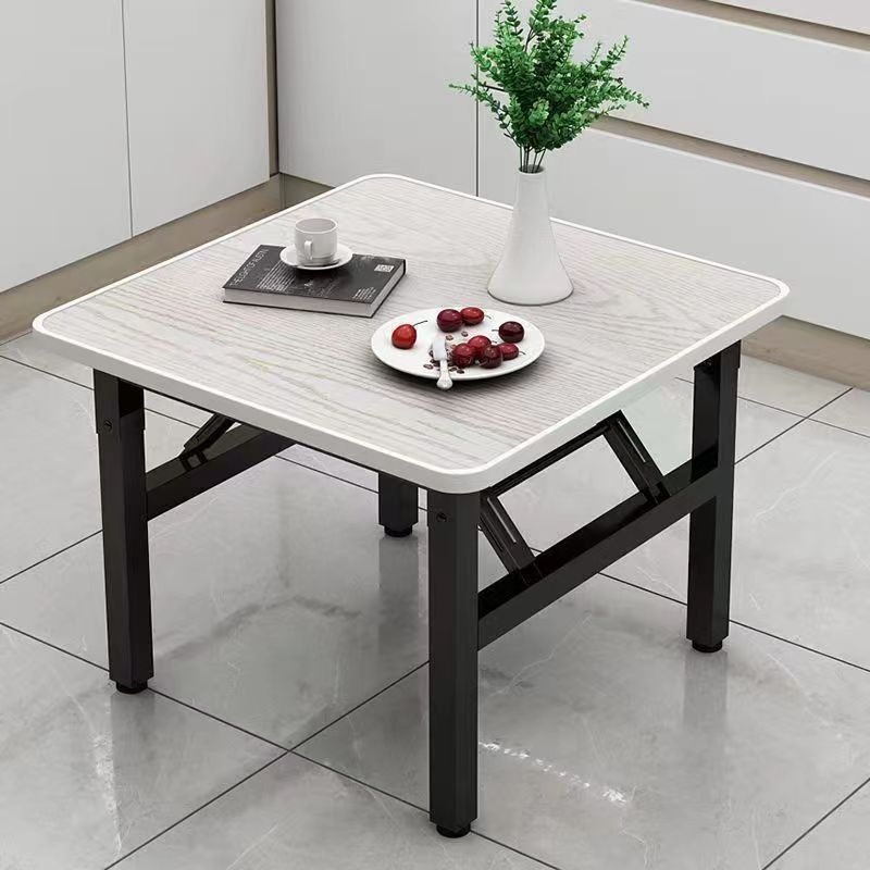 Square folding dining table, square small table, kitchen, household dining table, simple folding table, rental house, cross-border