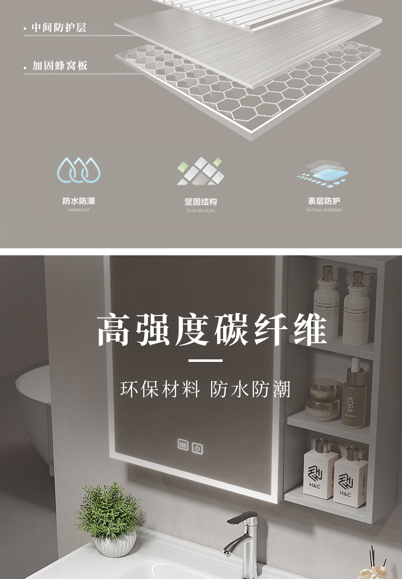 Single stainless steel space aluminum bathroom cabinet combination washbasin bathroom balcony ceramic integrated washbasin basin