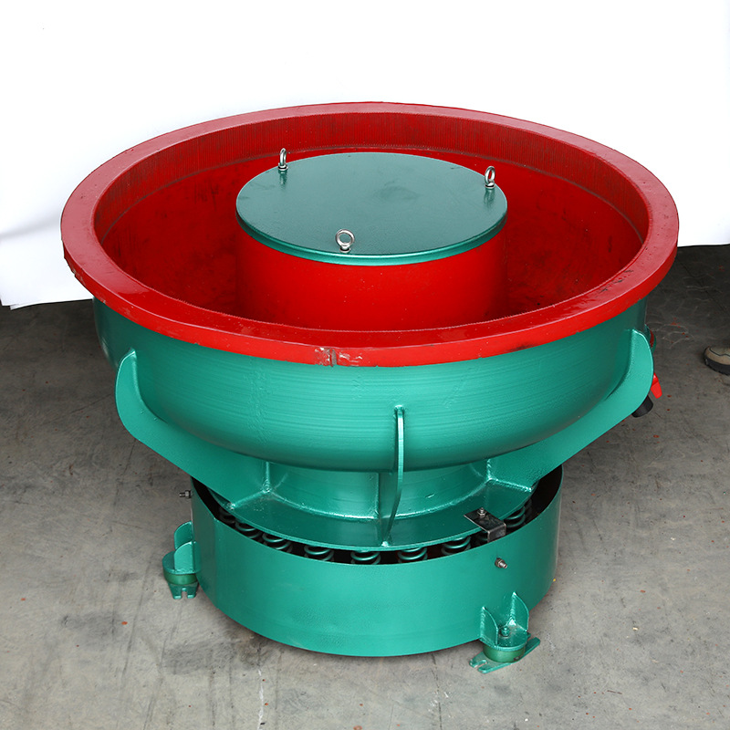 Vibration grinding machine, industrial polishing machine manufacturer, metal rust removal, chamfering, deburring, automatic discharge and finishing machine