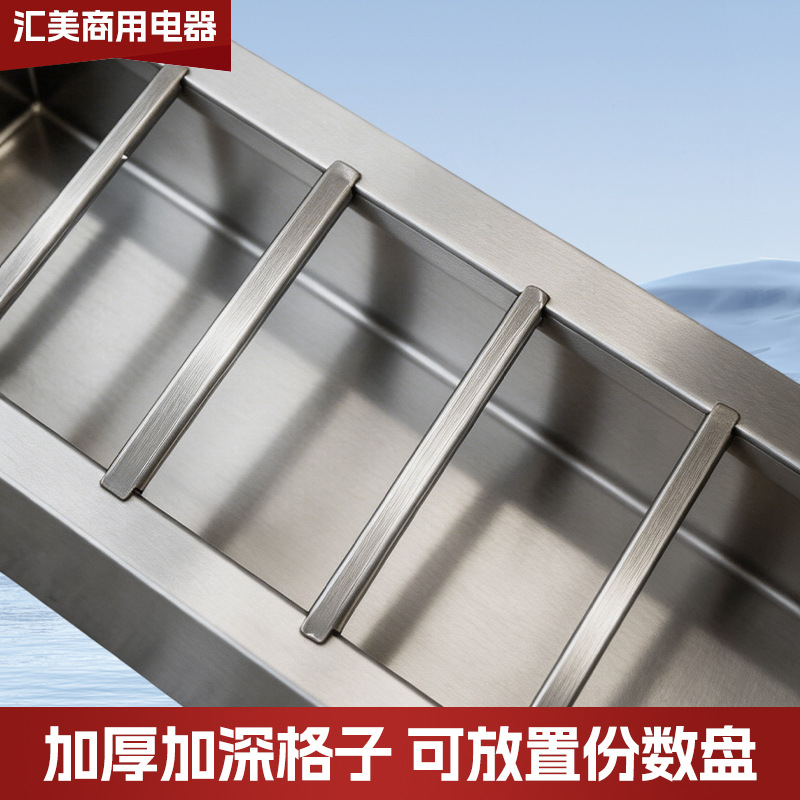 商用沙拉保鲜柜台式沙拉柜冷藏甜品展示柜玻璃披萨操作台