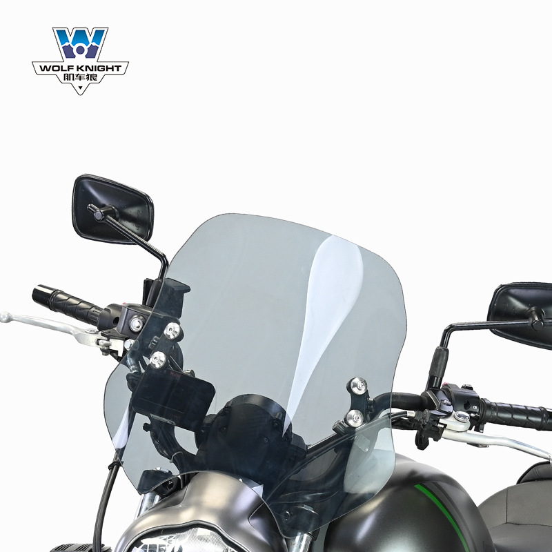 肌车狼 Подходит для Kawasaki Little Vulcan 650 ветрового стекла Модифицированная передняя пластина переднего ветрового стекла, устойчивая к Smash, устойчивому