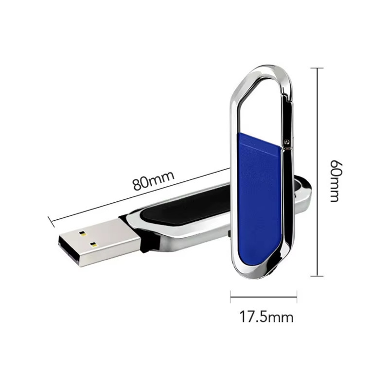 Custom Logo Universal USB Flash Drive Pen Drive Keyring Hook Mountaineering Buckle USB Disk 32g