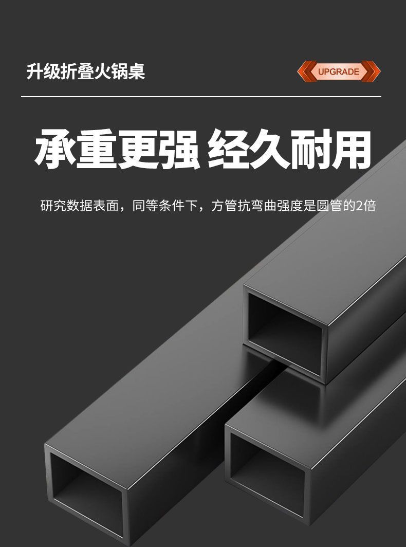 Folding hotpot table, perforated table, square table, induction cooker, dining table, barbecue stall, low table, rental, convenient for home use, folding table