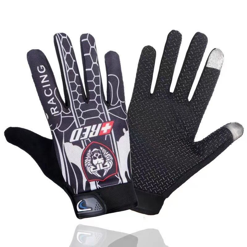 Cycling gloves for outdoor men and women, sports cycling, hiking, cycling, sun protection, anti slip, touch screen, all finger knitted gloves