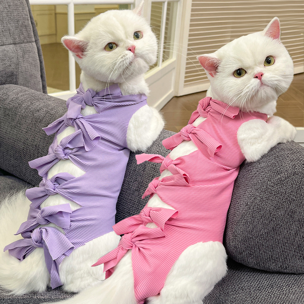 Одежда стерилизации Pet Cat после операции с лекарствами от отушка дышащие физиологические брюки против ликования и преследования одежда Оптовая кошка.