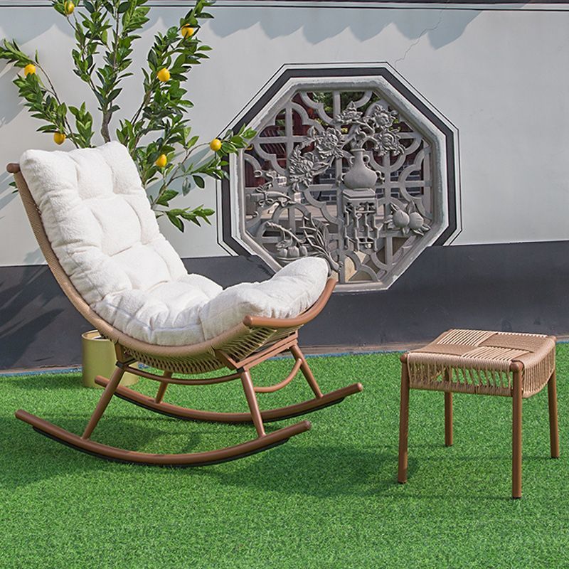Lazy sofa rattan lounge chair can sleep on the balcony, home use leisure chair, living room nap chair, internet famous rocking chair