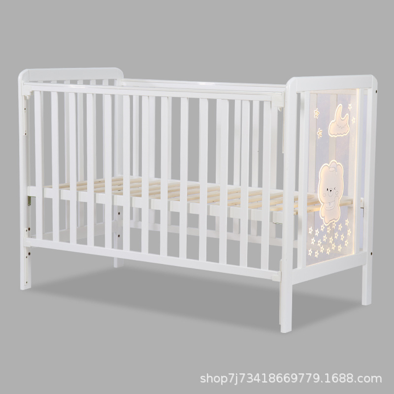 Детская кроватка из натурального дерева Hebkids KLD-619/139 белая