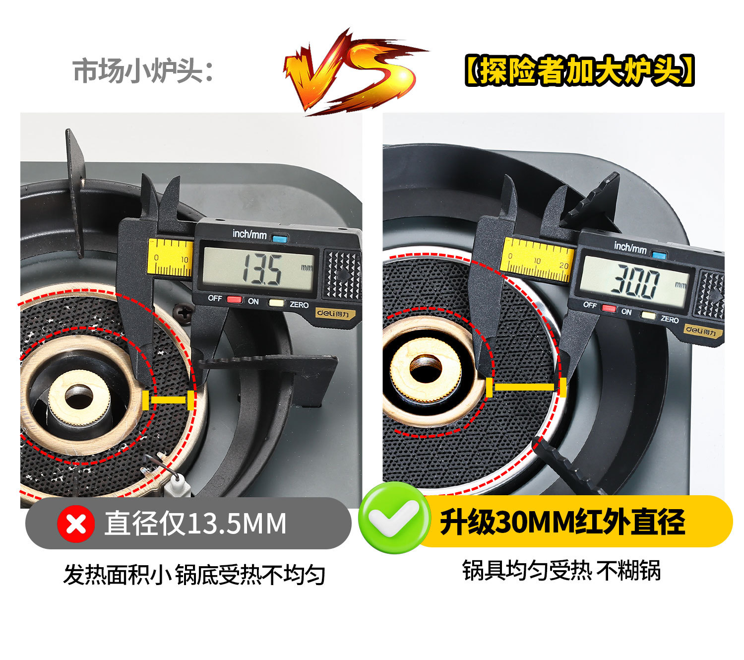 Card stove, outdoor portable split camping cookware, new stove, tea boiling stove, gas stove, separated new type
