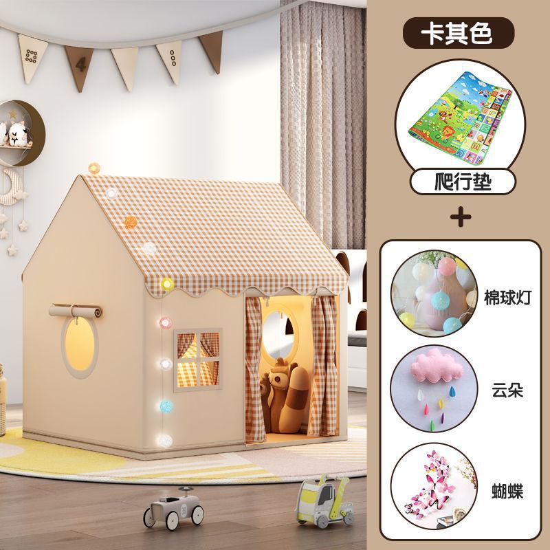儿童帐篷室内游戏屋小房子城堡公主屋睡觉过家家玩具蚊帐生日