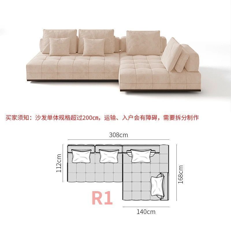 Cream style original Lawrence sofa light luxury model large flat villa living room light luxury module combination fabric sofa