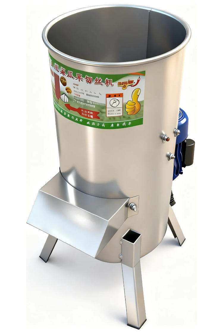 Industrial grade stainless steel farm vegetable shredder