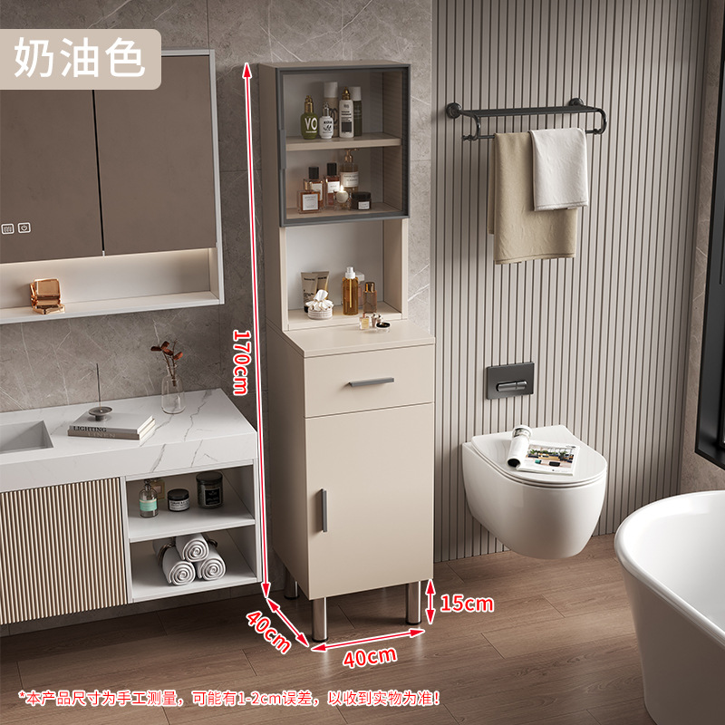 White Cream Grey Honeycomb Aluminum Cabinet Bathroom Floor standing Side Cabinet Independent Edge Cabinet Meijia Bathroom JMT01
