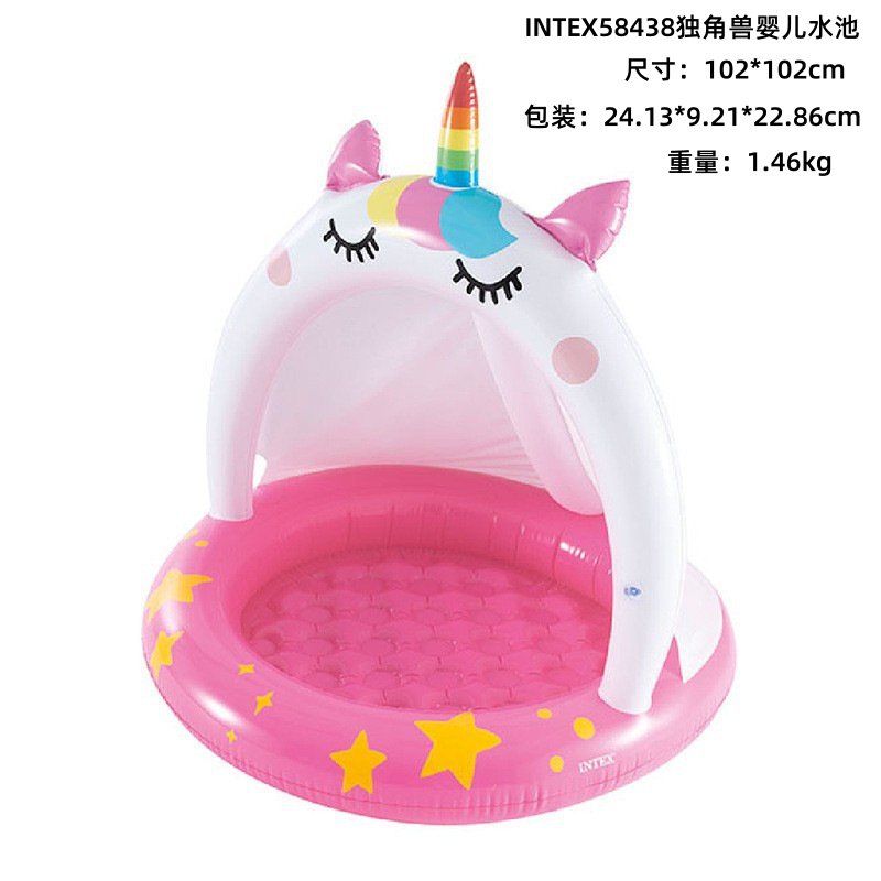 INTEX Thickened Swimming Pool Fishing Pool Balloon Filling Pool Baby Play Pool Swimming Pool Home Use Slide Pool